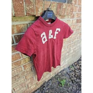 Vintage Abercrombie Kids Shirt Medium M Muscle Spell Out Graphic Tee Y2K Preppy